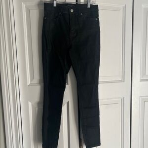 Black Skinny Coated Jeans